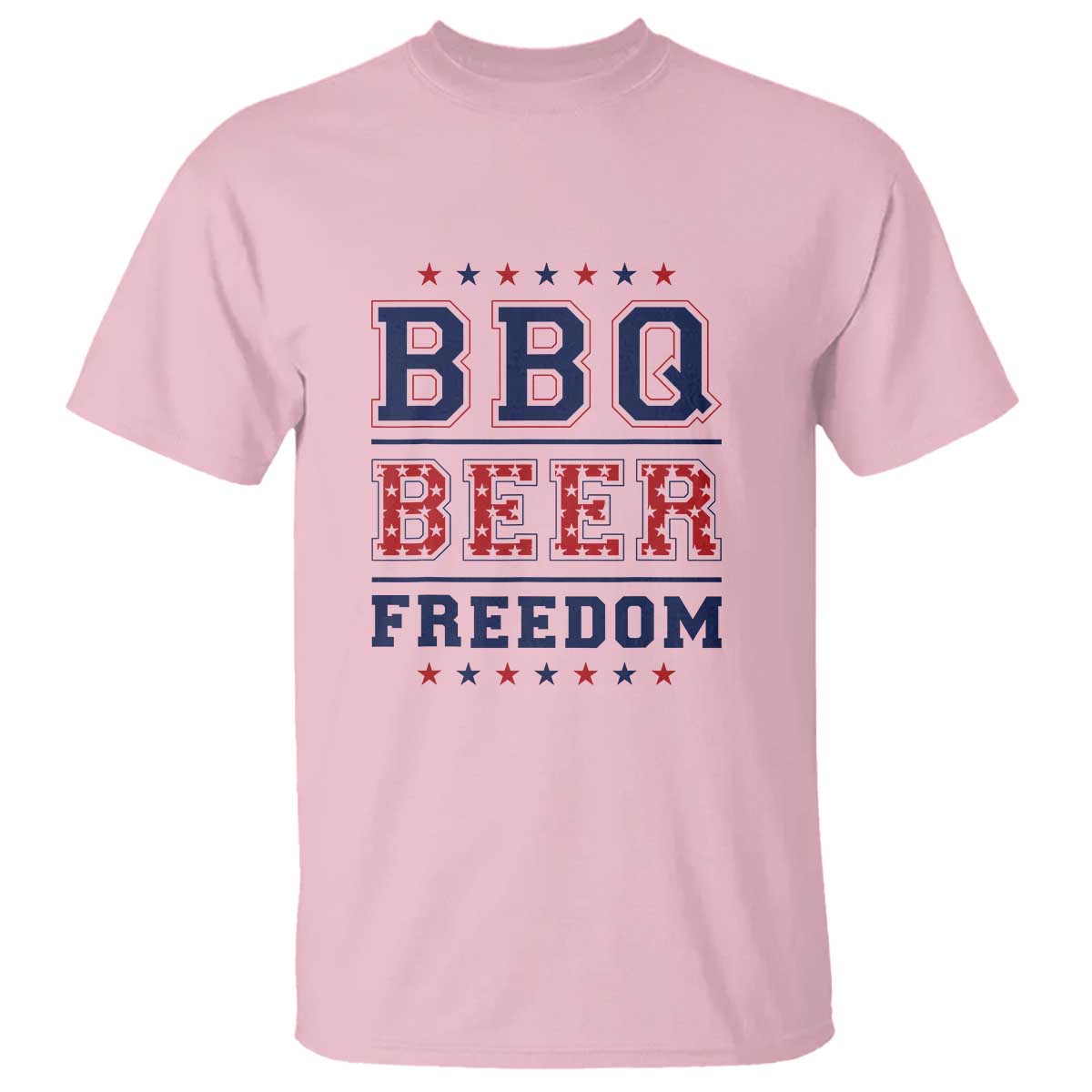 Patriotic BBQ T Shirt Beer, Freedom, and BBQ Design - Wonder Print Shop