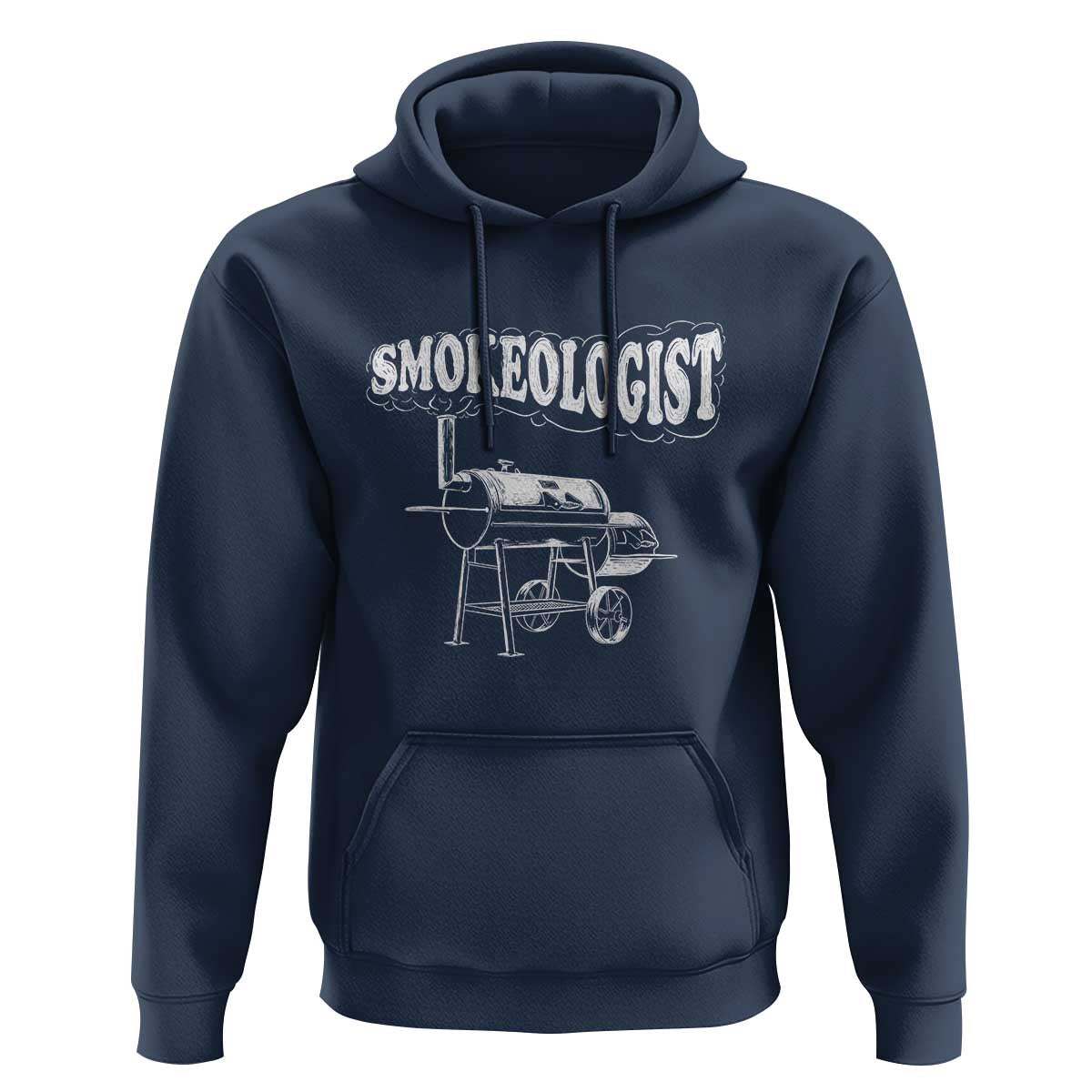 Smokeologist Hoodie Funny Pitmaster BBQ Smoker Grilling Gift - Wonder Print Shop