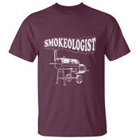 Smokeologist T Shirt Funny Pitmaster BBQ Smoker Grilling Gift - Wonder Print Shop