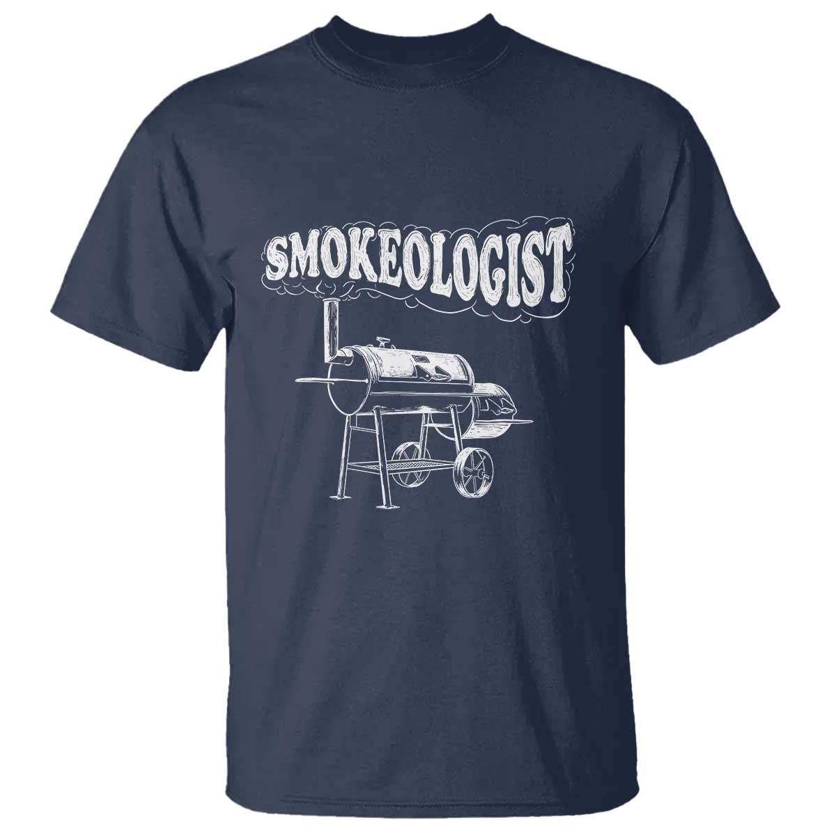 Smokeologist T Shirt Funny Pitmaster BBQ Smoker Grilling Gift - Wonder Print Shop