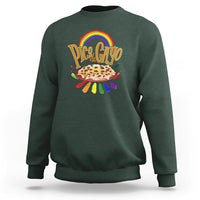 LGBT Sweatshirt Pico De Gayo Mexican Food with Rainbow - Wonder Print Shop