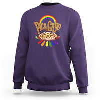 LGBT Sweatshirt Pico De Gayo Mexican Food with Rainbow - Wonder Print Shop