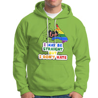 LGBT Ally Hoodie I May Be Straight But I Don't Hate LGBT - Wonder Print Shop