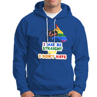 LGBT Ally Hoodie I May Be Straight But I Don't Hate LGBT - Wonder Print Shop