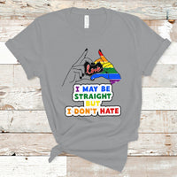 LGBT Ally T Shirt I May Be Straight But I Don't Hate LGBT - Wonder Print Shop