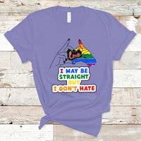 LGBT Ally T Shirt I May Be Straight But I Don't Hate LGBT - Wonder Print Shop