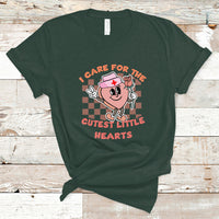 Nurse Valentine T Shirt Funny I Care For The Cutest Little Hearts - Wonder Print Shop