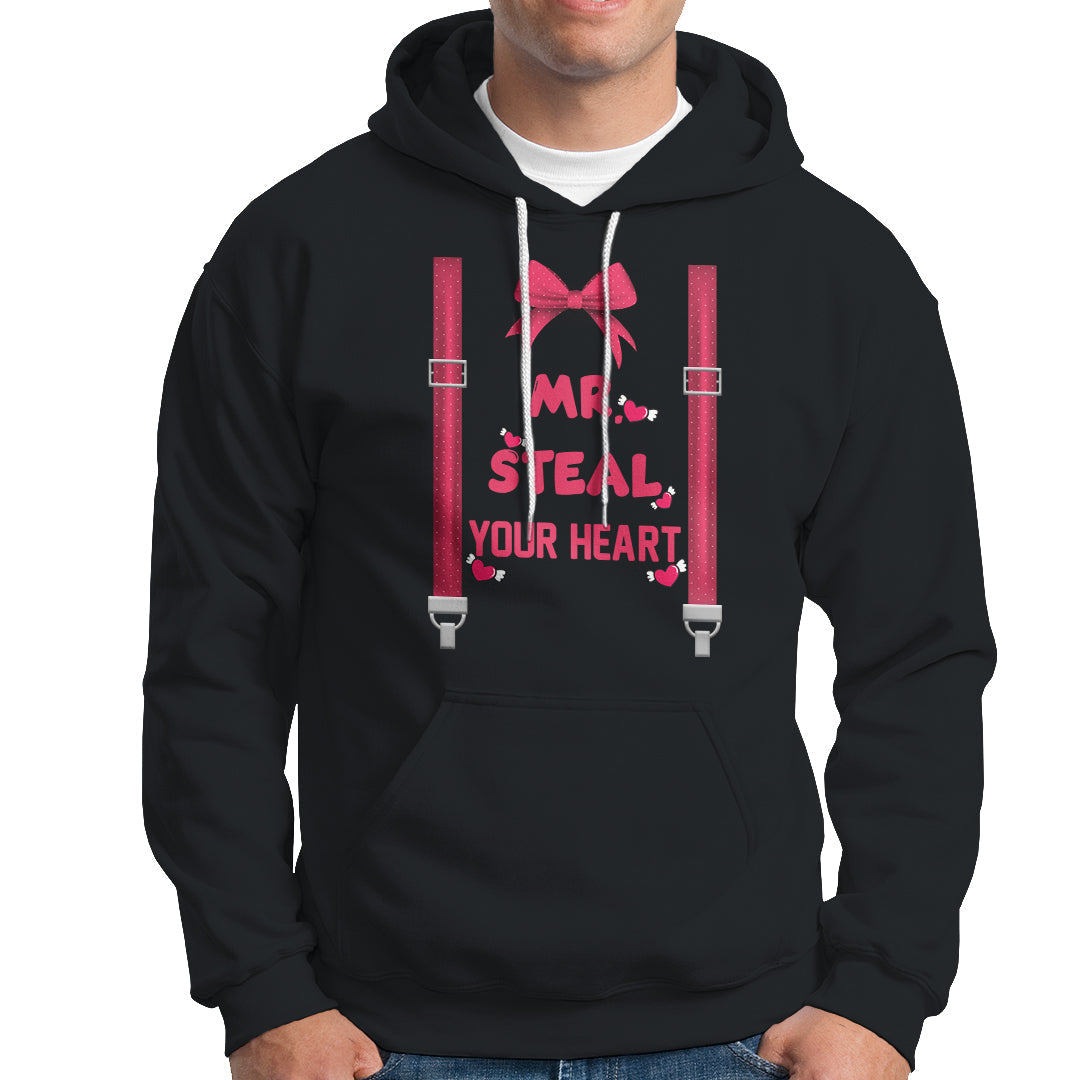 Funny Mr. Steal Your Heart Valentines Day For Boys Men Gifts Hoodie - Wonder Print Shop