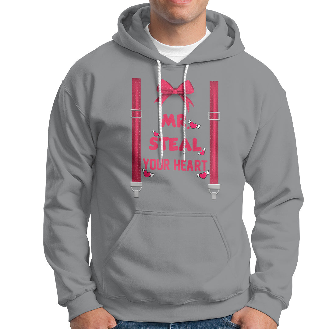Funny Mr. Steal Your Heart Valentines Day For Boys Men Gifts Hoodie - Wonder Print Shop