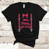 Funny Mr. Steal Your Heart Valentines Day For Boys Men Gifts T Shirt - Wonder Print Shop