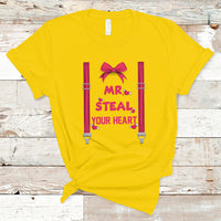 Funny Mr. Steal Your Heart Valentines Day For Boys Men Gifts T Shirt - Wonder Print Shop