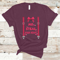 Funny Mr. Steal Your Heart Valentines Day For Boys Men Gifts T Shirt - Wonder Print Shop
