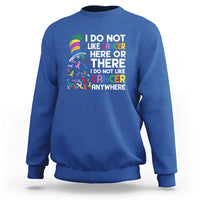 I Do Not Like Cancer Here or There - Funny Cancer Awareness Sweatshirt - Wonder Print Shop