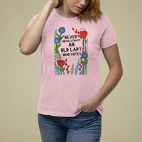 Never Underestimate an Old Lady Who Votes T Shirt For Women Feminist Gift for Women - Wonder Print Shop