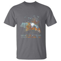 And Into the Forest I Go - Nature Lover Outdoor Adventure T Shirt Wilderness Compass & Bear Design - Wonder Print Shop