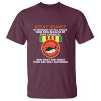 Agent Orange Awareness T Shirt Agent Orange Remember Our Sacrifice - Patriotic Veterans Day Gift for U.S. Veteran Dad or Grandpa - Wonder Print Shop