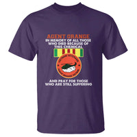 Agent Orange Awareness T Shirt Agent Orange Remember Our Sacrifice - Patriotic Veterans Day Gift for U.S. Veteran Dad or Grandpa - Wonder Print Shop