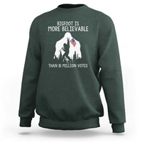Bigfoot Is More Believable Than 81 Million Votes Sweatshirt Patriotic Design - Wonder Print Shop