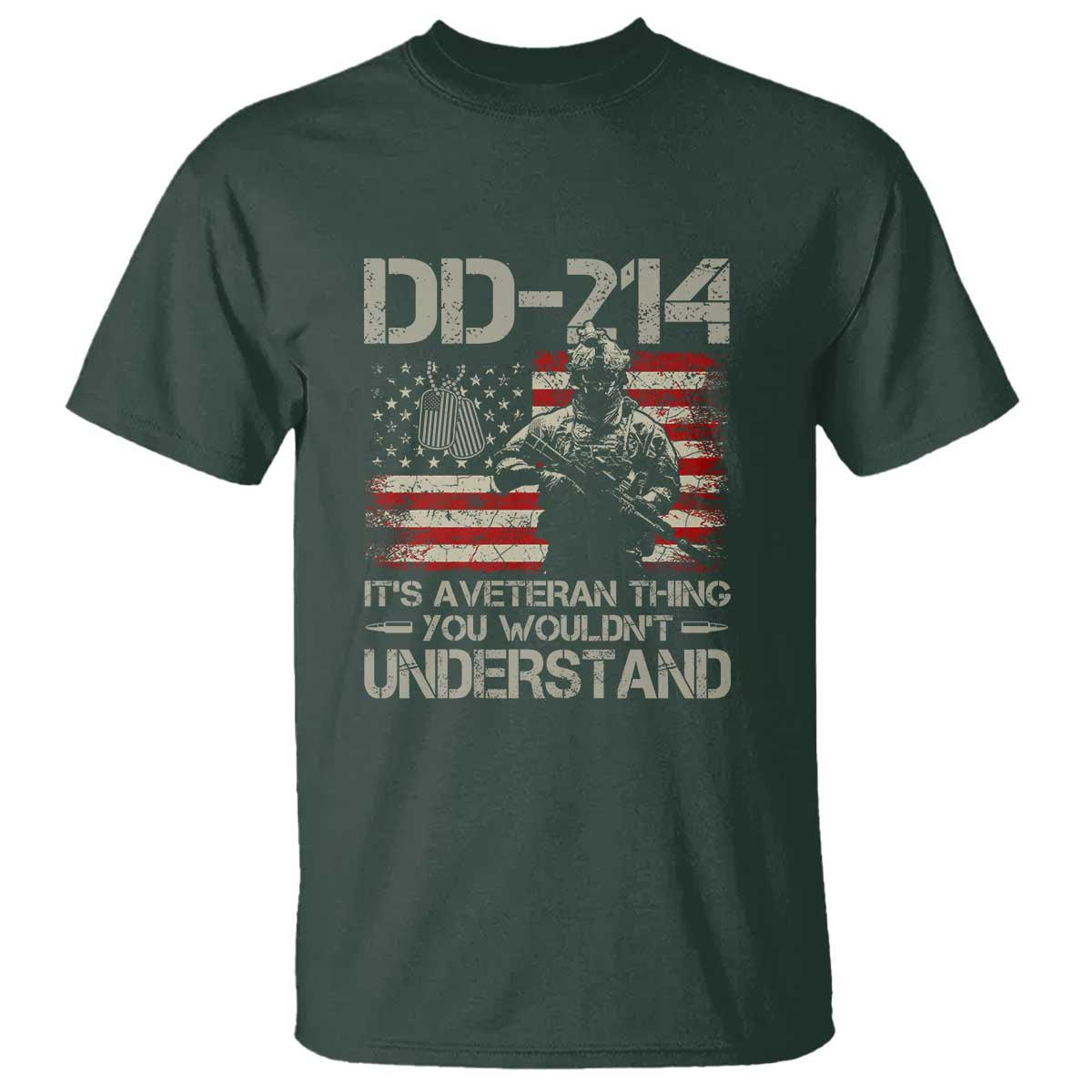 DD-214 It's a Veteran Thing You Wouldnt Understand - Proud Military Veteran T Shirt - Wonder Print Shop