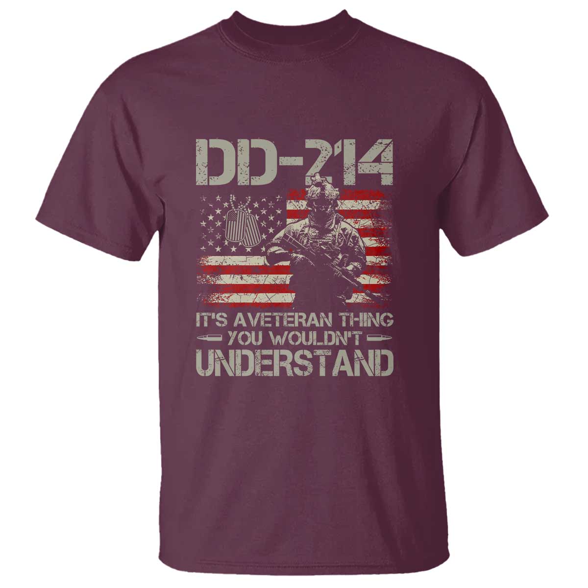DD-214 It's a Veteran Thing You Wouldnt Understand - Proud Military Veteran T Shirt - Wonder Print Shop