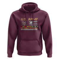 US Army Vietnam Veteran - Patriotic USA Flag Military Hoodie Vietnam War Veteran Tribute