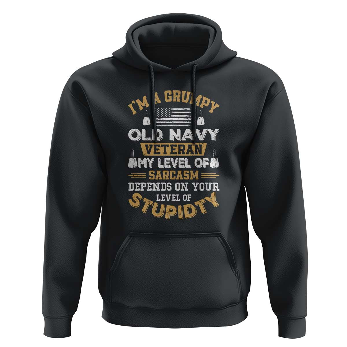 Grumpy Old Veteran Hoodie Funny Patriotic Military USA Veteran
