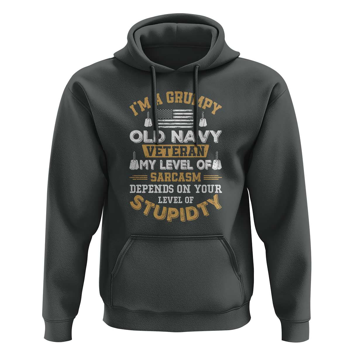 Grumpy Old Veteran Hoodie Funny Patriotic Military USA Veteran