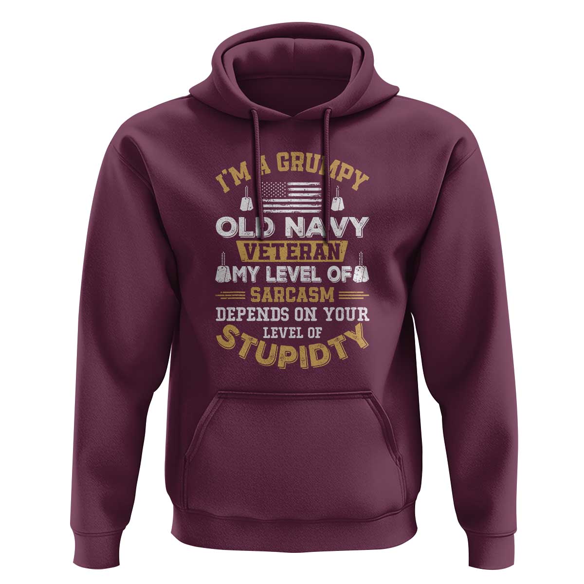 Grumpy Old Veteran Hoodie Funny Patriotic Military USA Veteran