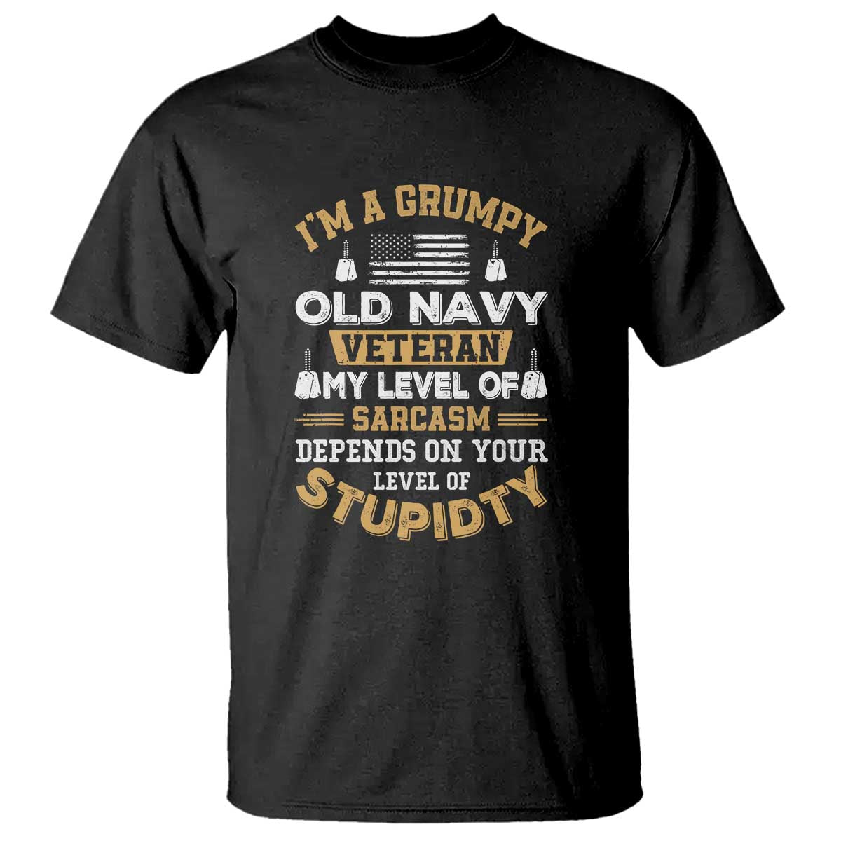 Grumpy Old Veteran T Shirt Funny Patriotic Military USA Veteran - Wonder Print Shop