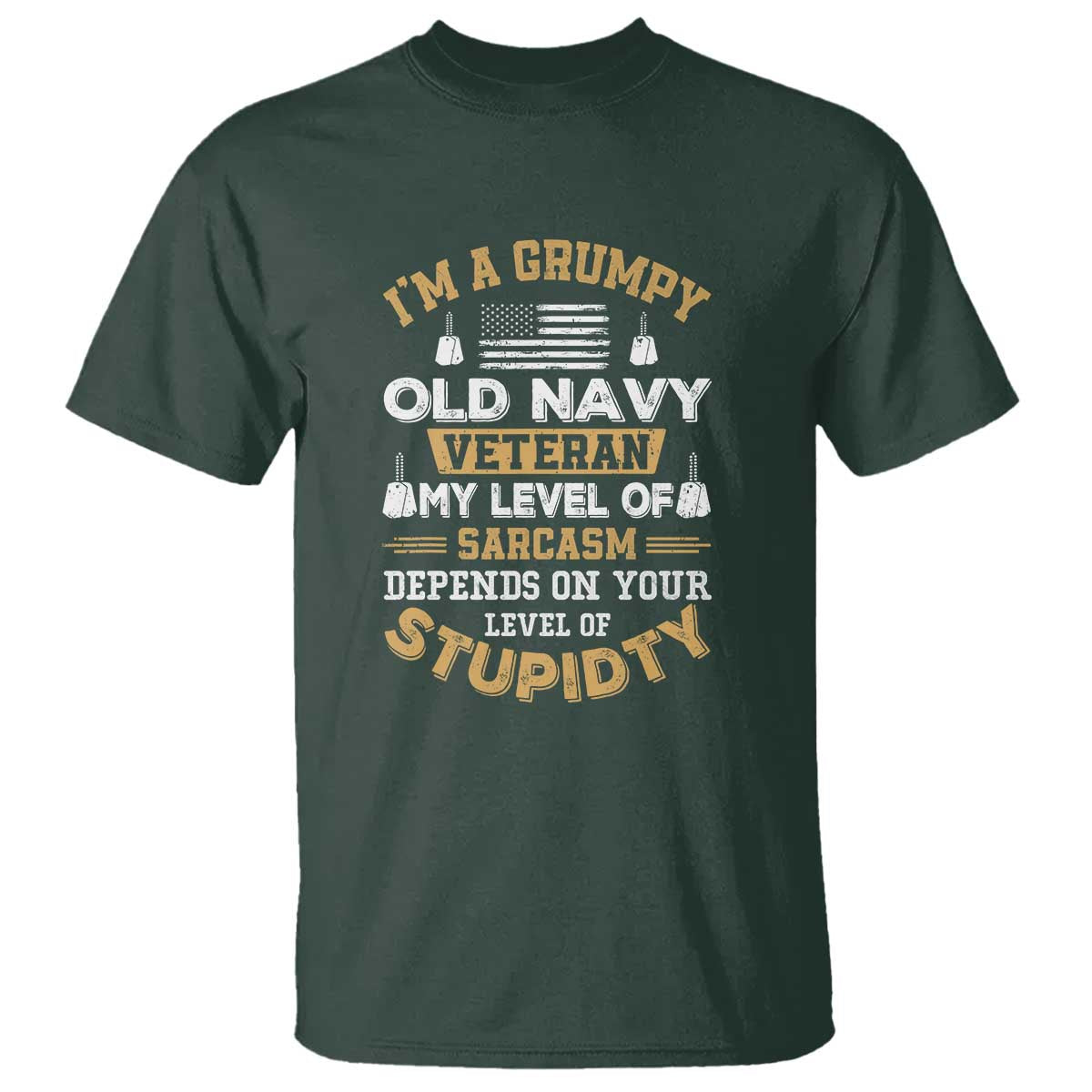 Grumpy Old Veteran T Shirt Funny Patriotic Military USA Veteran - Wonder Print Shop