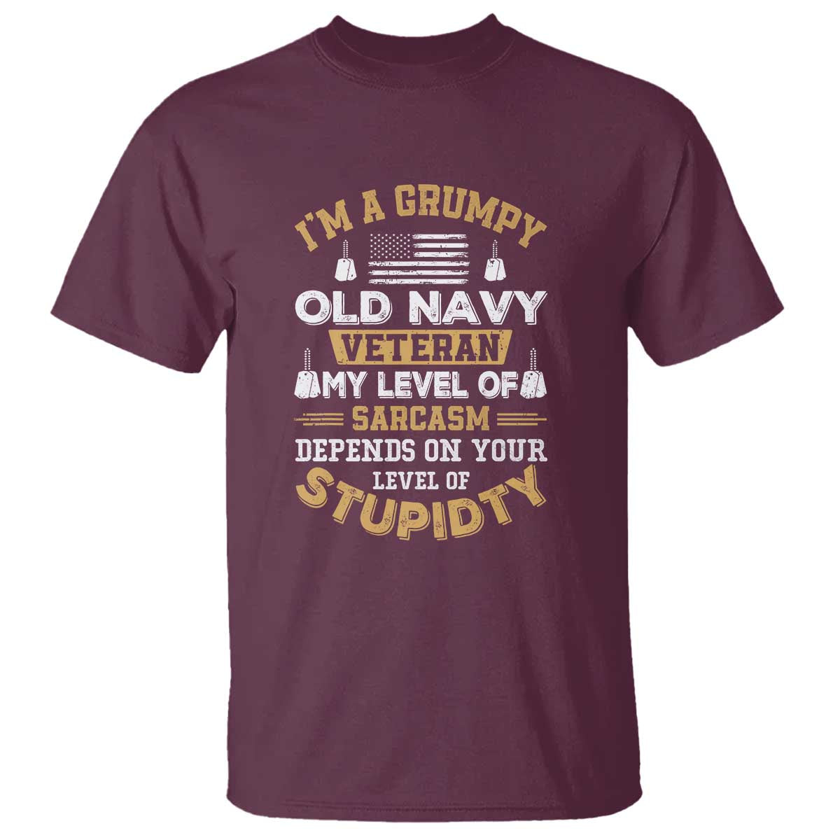 Grumpy Old Veteran T Shirt Funny Patriotic Military USA Veteran - Wonder Print Shop