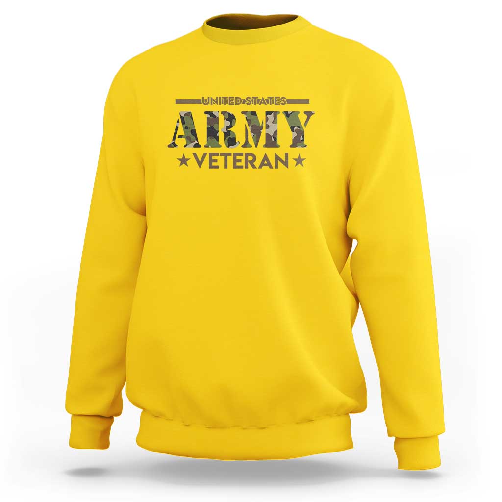 United States Army Veteran Sweatshirt Proud Military Veteran - Wonder Print Shop