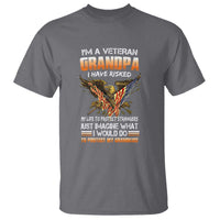 Veteran Grandpa T Shirt Proud Military Grandpa - Father's Day Gift for Veterans - Wonder Print Shop
