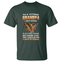 Veteran Grandpa T Shirt Proud Military Grandpa - Father's Day Gift for Veterans - Wonder Print Shop
