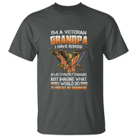 Veteran Grandpa T Shirt Proud Military Grandpa - Father's Day Gift for Veterans - Wonder Print Shop