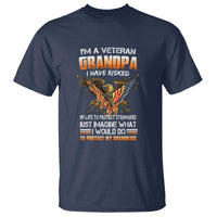 Veteran Grandpa T Shirt Proud Military Grandpa - Father's Day Gift for Veterans - Wonder Print Shop