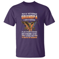 Veteran Grandpa T Shirt Proud Military Grandpa - Father's Day Gift for Veterans - Wonder Print Shop