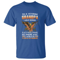 Veteran Grandpa T Shirt Proud Military Grandpa - Father's Day Gift for Veterans - Wonder Print Shop