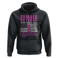 Female Veteran Hoodie - Three Sides: Veteran, Mother, Grandma - Proud Women's Military