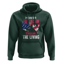 Patriotic Memorial Hoodie Honor the Fallen - Veteran Themed Military Support
