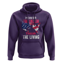 Patriotic Memorial Hoodie Honor the Fallen - Veteran Themed Military Support