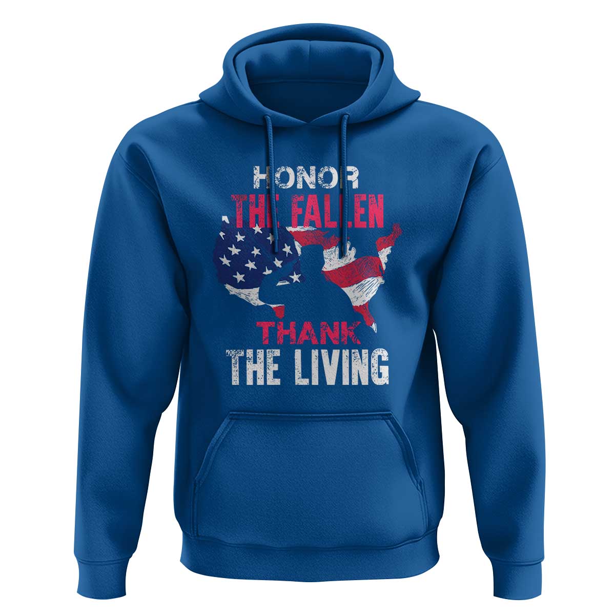 Patriotic Memorial Hoodie Honor the Fallen - Veteran Themed Military Support