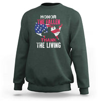 Patriotic Memorial Sweatshirt Honor the Fallen - Veteran Themed Military Support - Wonder Print Shop