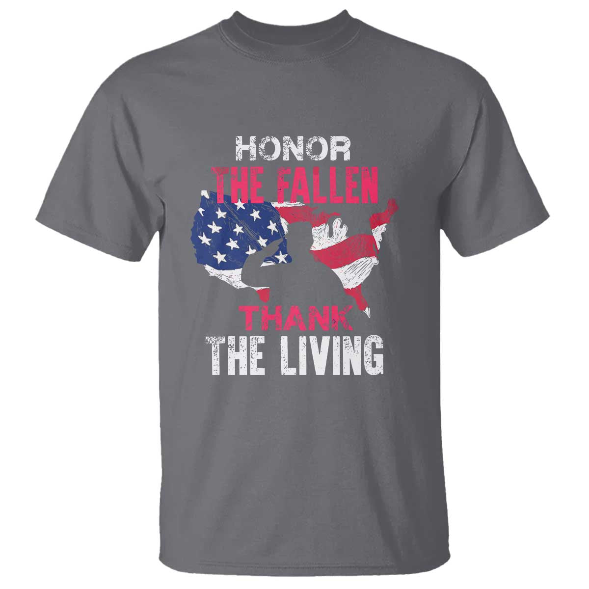 Patriotic Memorial T Shirt Honor the Fallen - Veteran Themed Military Support - Wonder Print Shop