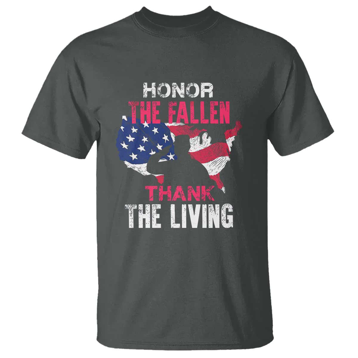 Patriotic Memorial T Shirt Honor the Fallen - Veteran Themed Military Support - Wonder Print Shop
