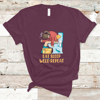 Eat Sleep Weld Repeat Funny Welder T Shirt - Wonder Print Shop