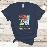 Eat Sleep Weld Repeat Funny Welder T Shirt - Wonder Print Shop