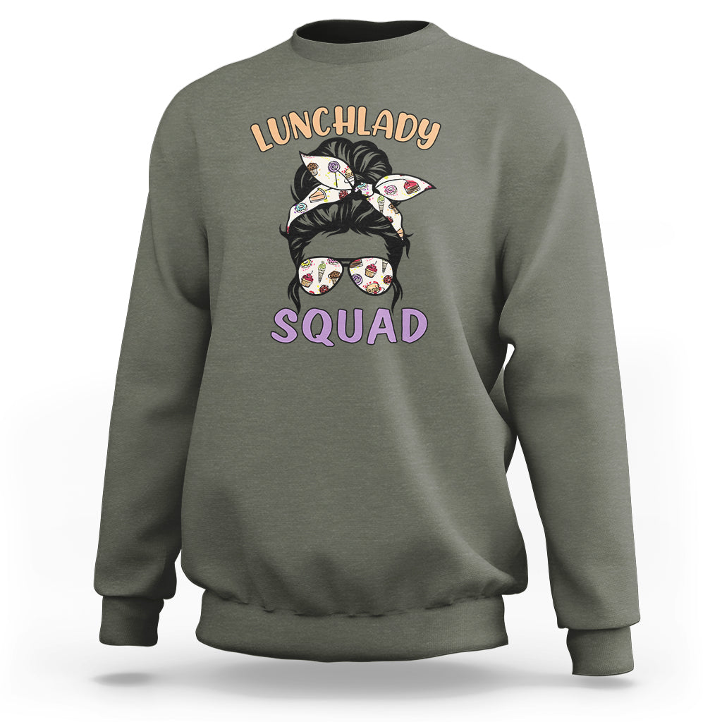 Cafeteria Sweatshirt Lunch Lady Squad - Wonder Print Shop