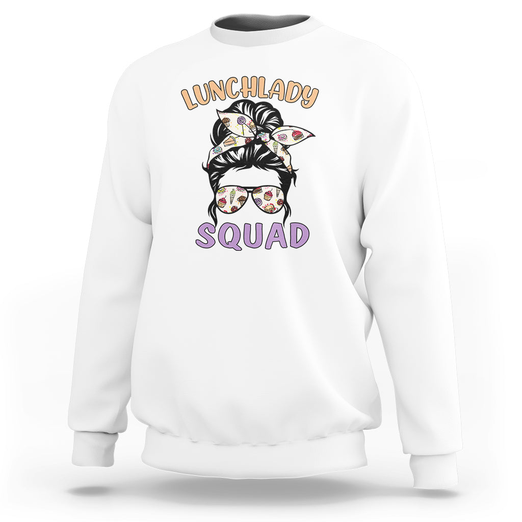 Cafeteria Sweatshirt Lunch Lady Squad - Wonder Print Shop