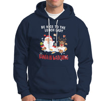 Funny Cafeteria Hoodie Santa is Watching - Wonder Print Shop